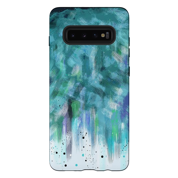 Galaxy S10 plus StrongFit Water waves abstract art  by Josie
