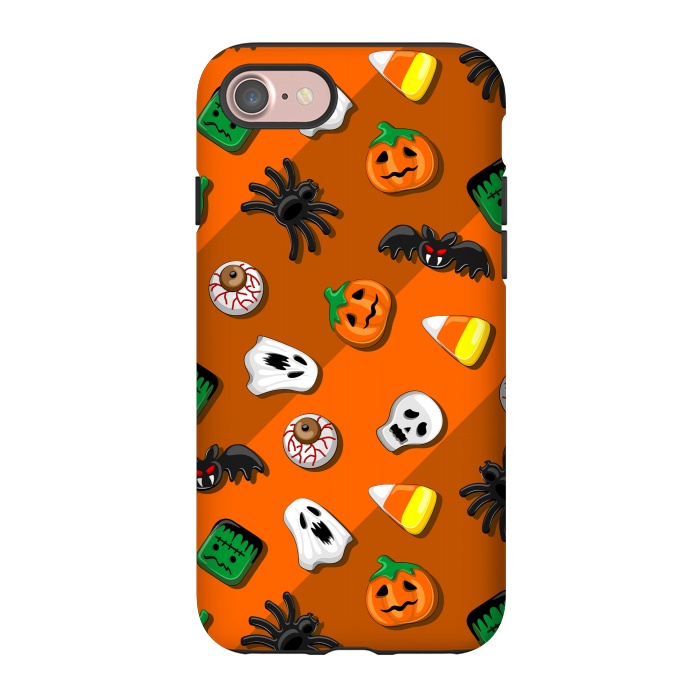 iPhone 7 StrongFit Halloween Spooky Candies Party by BluedarkArt