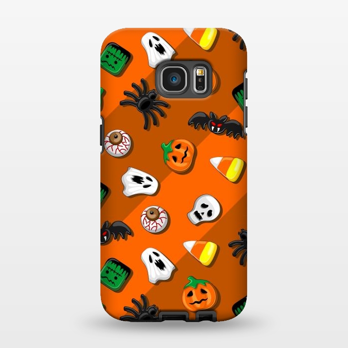 Galaxy S7 EDGE StrongFit Halloween Spooky Candies Party by BluedarkArt