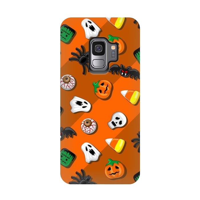 Galaxy S9 StrongFit Halloween Spooky Candies Party by BluedarkArt