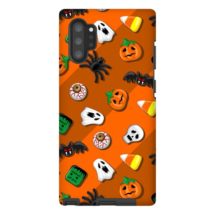 Galaxy Note 10 plus StrongFit Halloween Spooky Candies Party by BluedarkArt