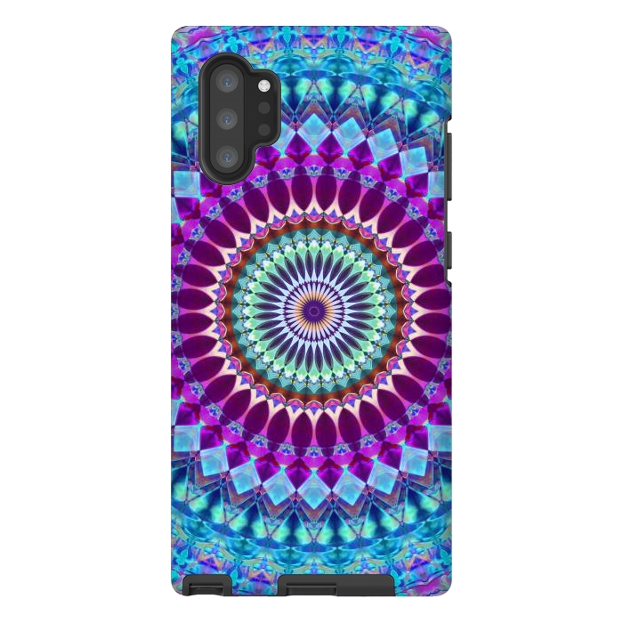 Galaxy Note 10 plus StrongFit Geometric Mandala G382 by Medusa GraphicArt
