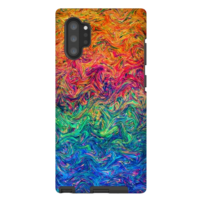 Galaxy Note 10 plus StrongFit Fluid Colors G249 by Medusa GraphicArt