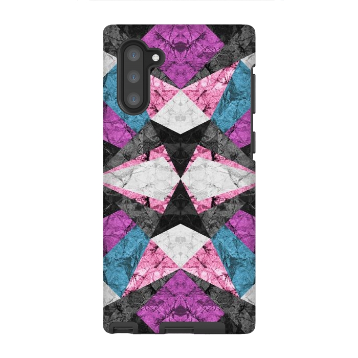 Galaxy Note 10 StrongFit Marble Geometric Background G438 by Medusa GraphicArt