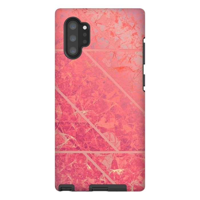 Galaxy Note 10 plus StrongFit Pink Marble Texture G281 by Medusa GraphicArt