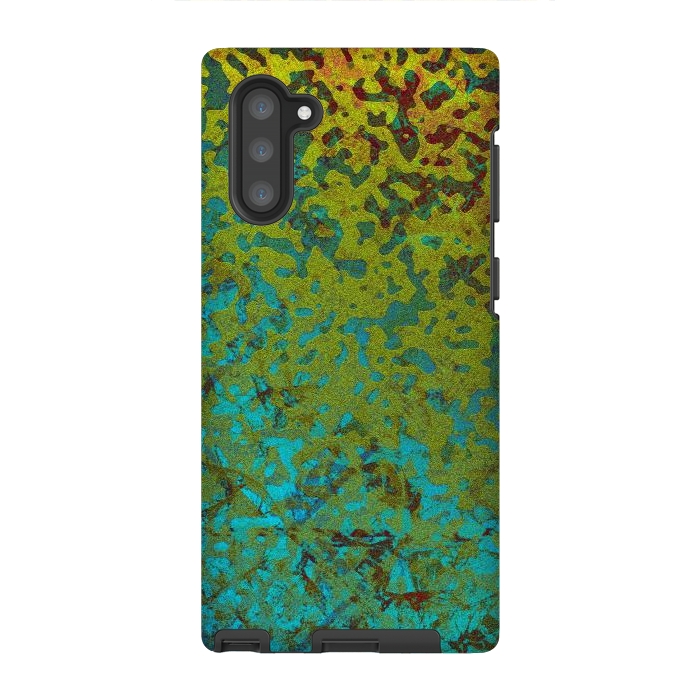 Galaxy Note 10 StrongFit Colorful Corroded Background G292 by Medusa GraphicArt