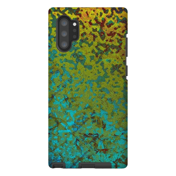 Galaxy Note 10 plus StrongFit Colorful Corroded Background G292 by Medusa GraphicArt