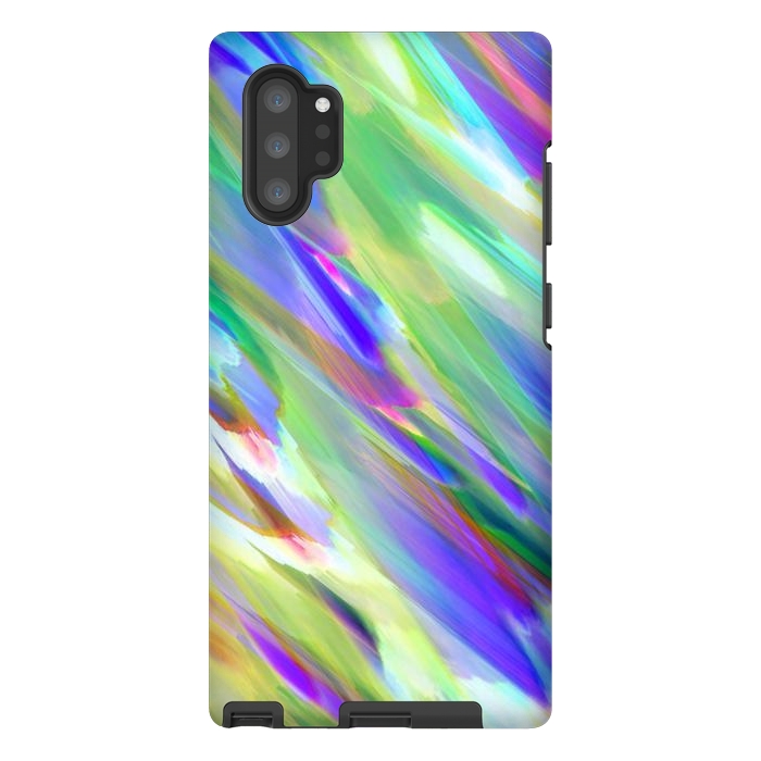 Galaxy Note 10 plus StrongFit Colorful digital art splashing G401 by Medusa GraphicArt