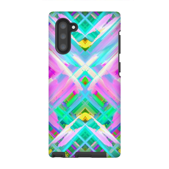 Galaxy Note 10 StrongFit Colorful digital art splashing G473 by Medusa GraphicArt