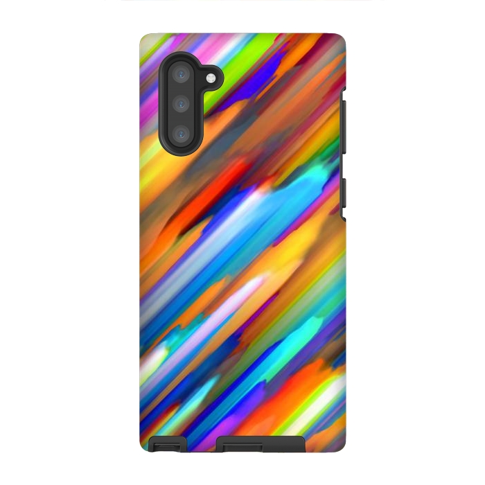 Galaxy Note 10 StrongFit Colorful digital art splashing G391 by Medusa GraphicArt