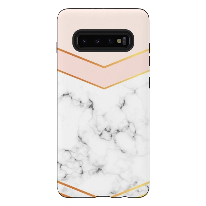 Galaxy S10 plus StrongFit Geometric design with triangular elements by ArtsCase