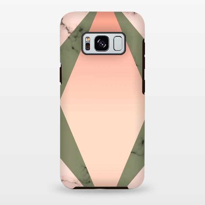 Galaxy S8 plus StrongFit Marble design with diamond figure by ArtsCase