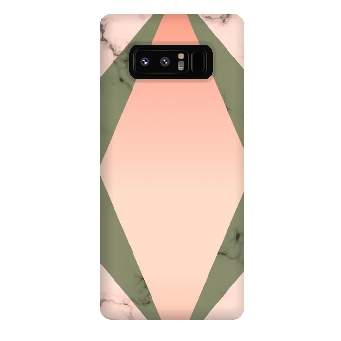 Galaxy Note 8 StrongFit Marble design with diamond figure by ArtsCase