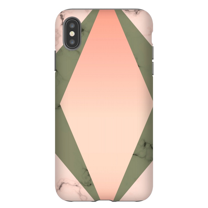 iPhone Xs Max StrongFit Marble design with diamond figure by ArtsCase