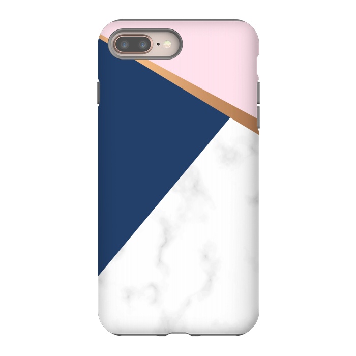 iPhone 7 plus StrongFit Marble geometric design I by ArtsCase