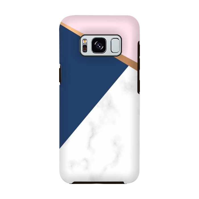 Galaxy S8 StrongFit Marble geometric design I by ArtsCase