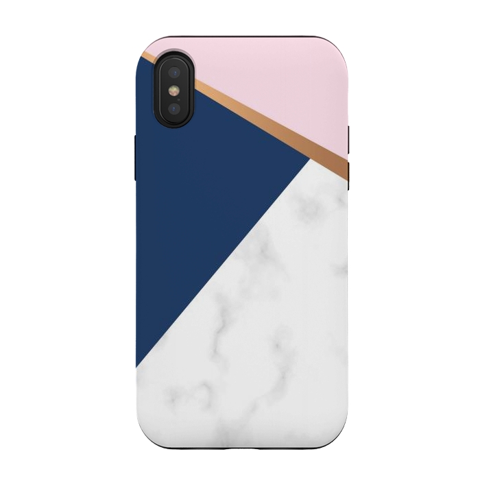 iPhone Xs / X StrongFit Marble geometric design I by ArtsCase