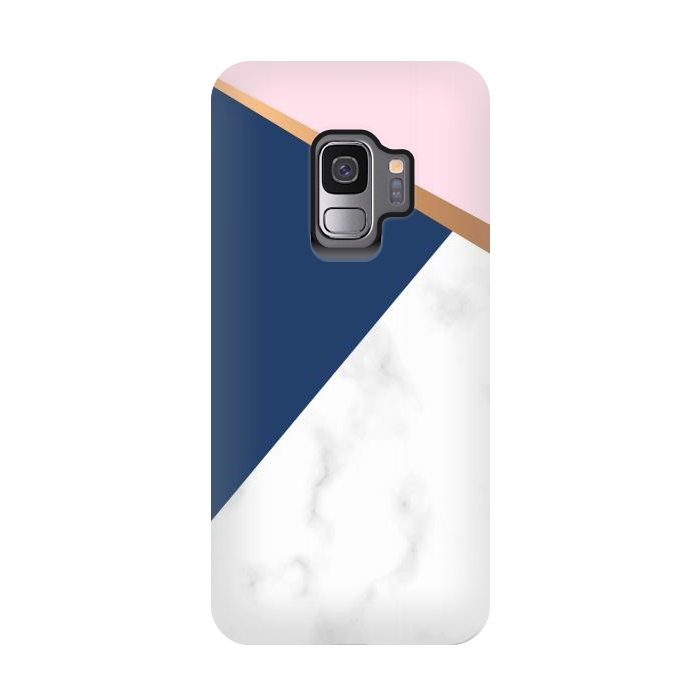 Galaxy S9 StrongFit Marble geometric design I by ArtsCase