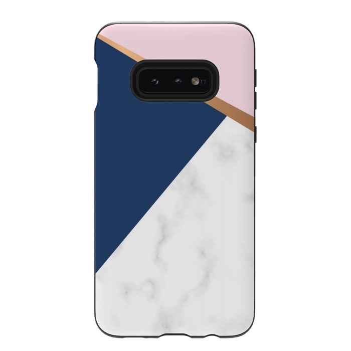 Galaxy S10e StrongFit Marble geometric design I by ArtsCase