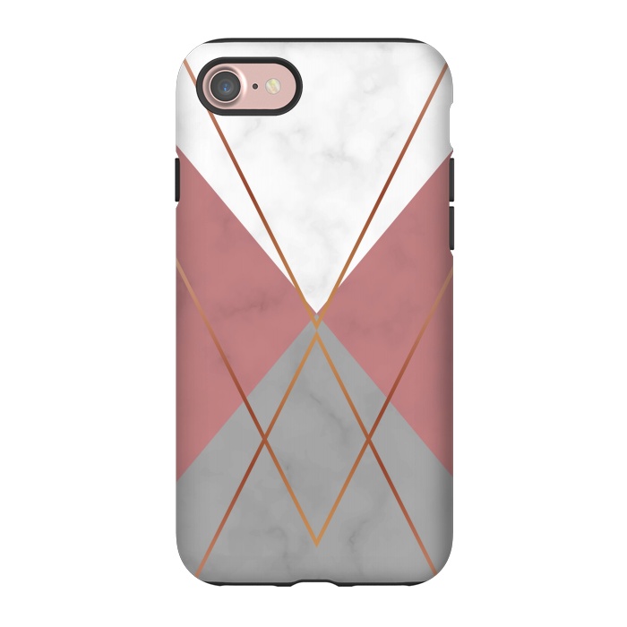 iPhone 7 StrongFit Marble Geometric design II by ArtsCase