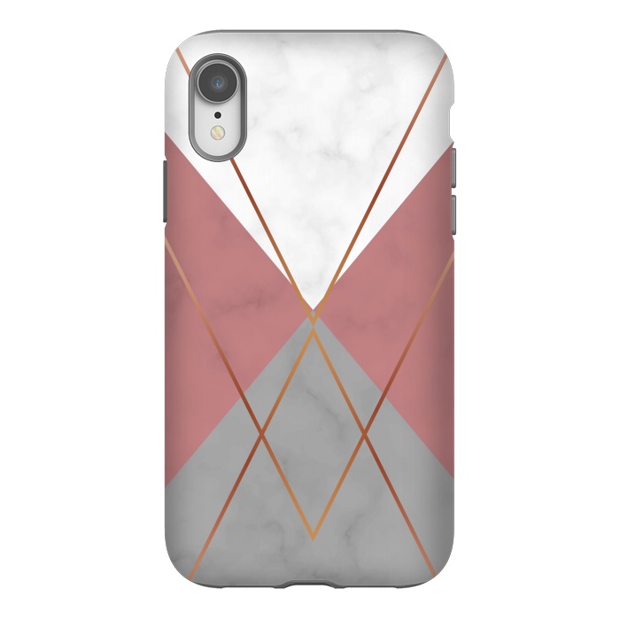 iPhone Xr StrongFit Marble Geometric design II by ArtsCase