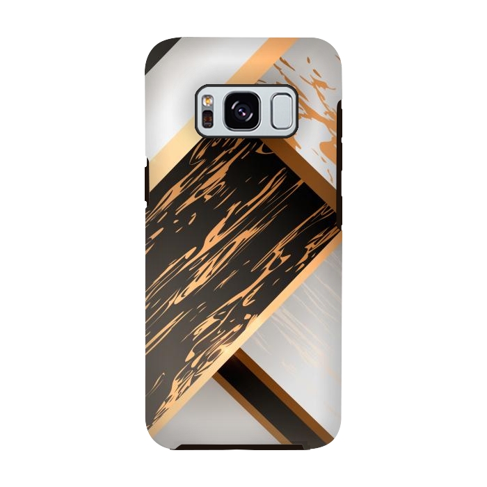 Galaxy S8 StrongFit Marble Geometric Design IV by ArtsCase
