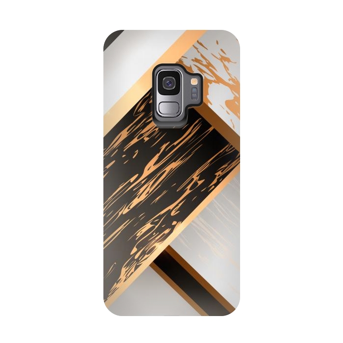 Galaxy S9 StrongFit Marble Geometric Design IV by ArtsCase