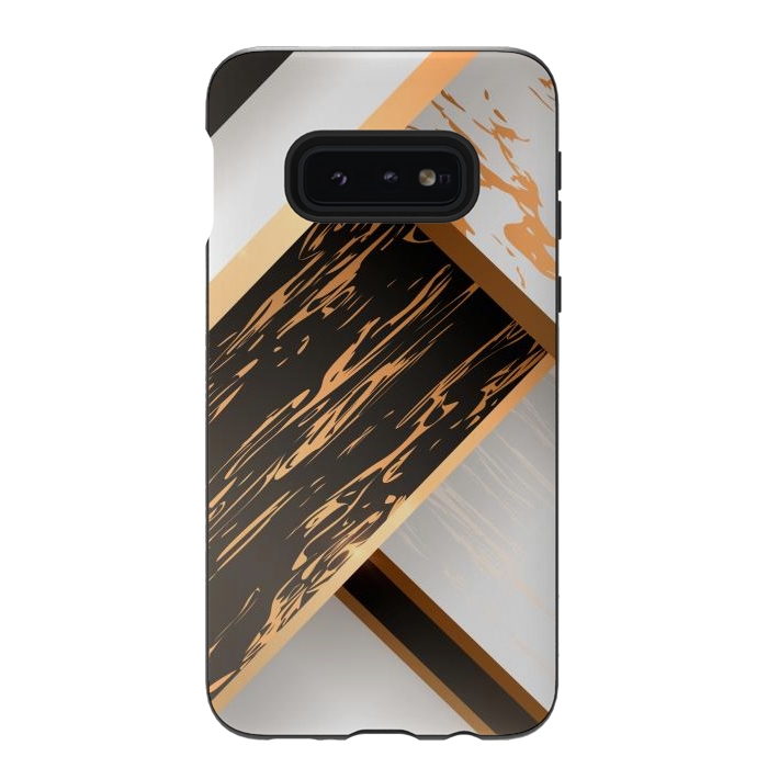 Galaxy S10e StrongFit Marble Geometric Design IV by ArtsCase