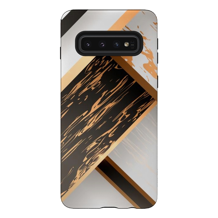 Galaxy S10 StrongFit Marble Geometric Design IV by ArtsCase