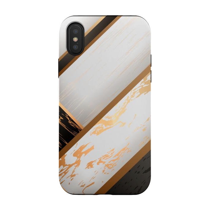 iPhone Xs / X StrongFit Marble Geometric Design VII by ArtsCase