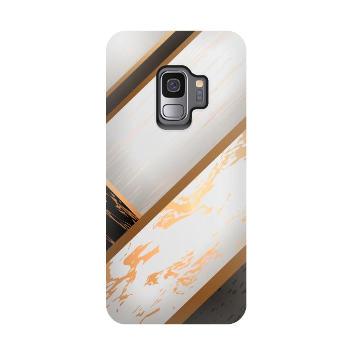 Galaxy S9 StrongFit Marble Geometric Design VII by ArtsCase