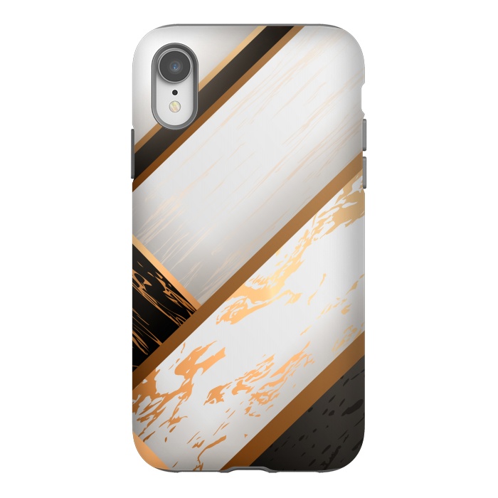 iPhone Xr StrongFit Marble Geometric Design VII by ArtsCase