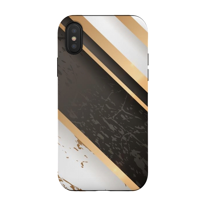 iPhone Xs / X StrongFit Marble Geometric Design VIII by ArtsCase