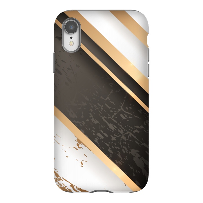 iPhone Xr StrongFit Marble Geometric Design VIII by ArtsCase