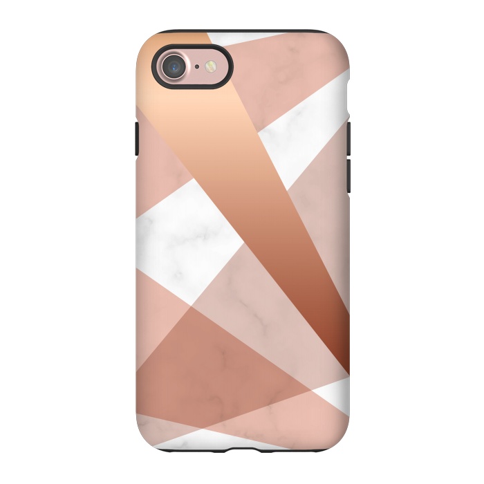 iPhone 7 StrongFit Marble Geometric design with peak figures by ArtsCase
