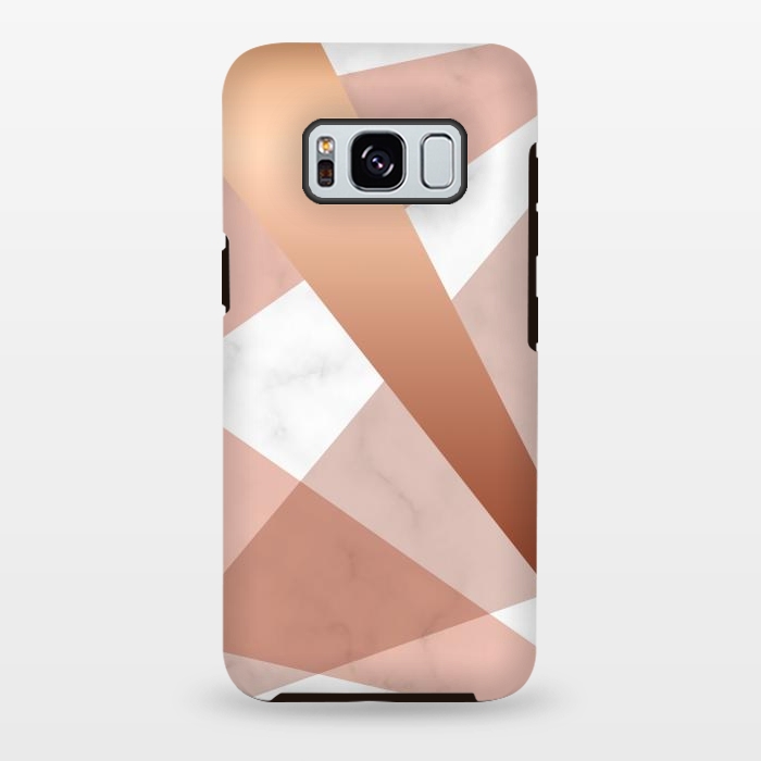 Galaxy S8 plus StrongFit Marble Geometric design with peak figures by ArtsCase