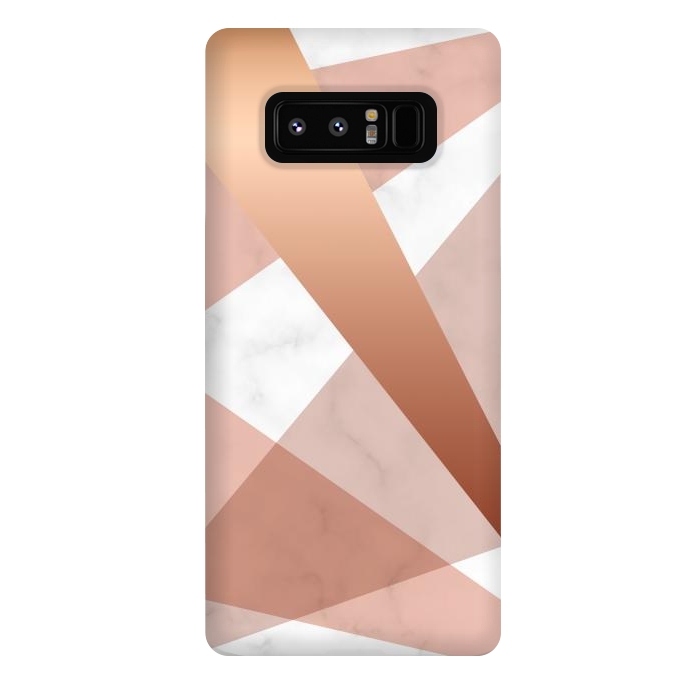Galaxy Note 8 StrongFit Marble Geometric design with peak figures by ArtsCase