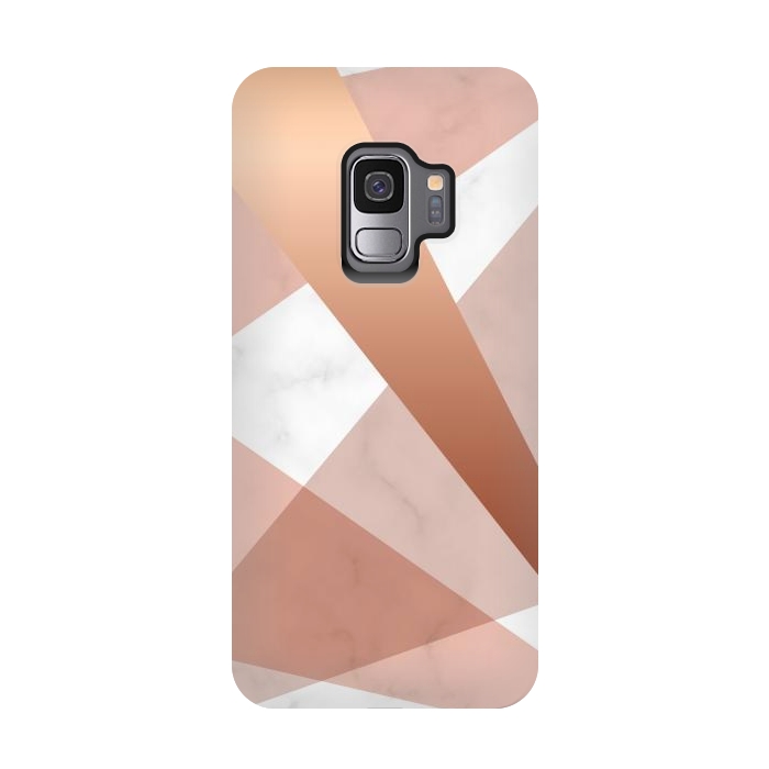 Galaxy S9 StrongFit Marble Geometric design with peak figures by ArtsCase