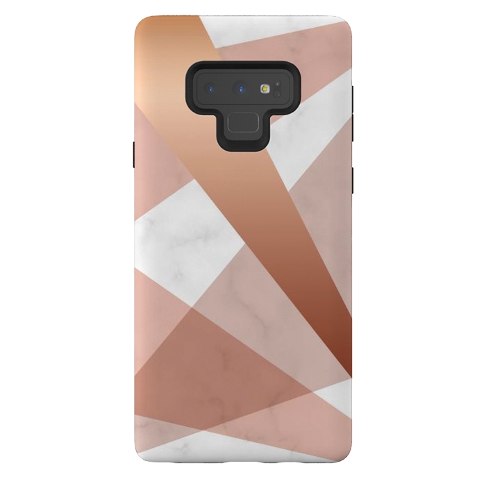 Galaxy Note 9 StrongFit Marble Geometric design with peak figures by ArtsCase