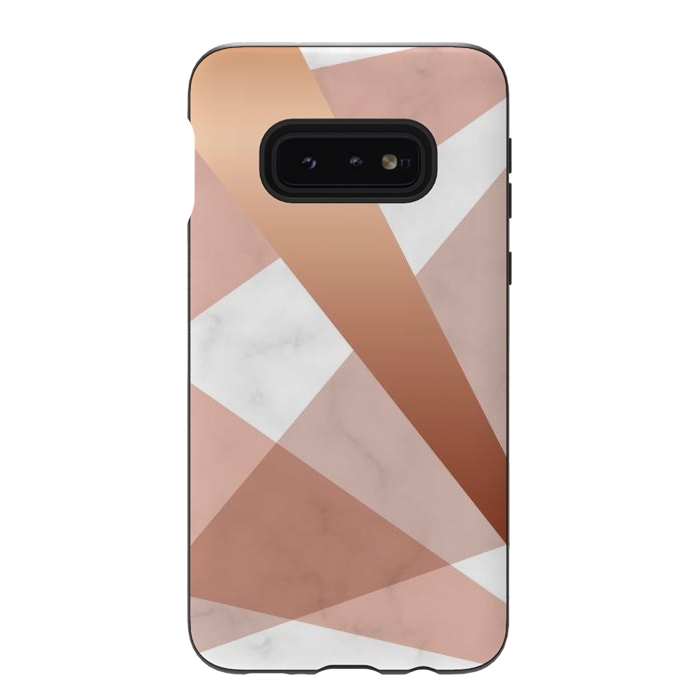 Galaxy S10e StrongFit Marble Geometric design with peak figures by ArtsCase