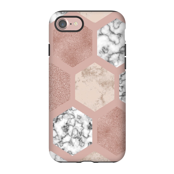 iPhone 7 StrongFit Marble Geometrical abstract design by ArtsCase