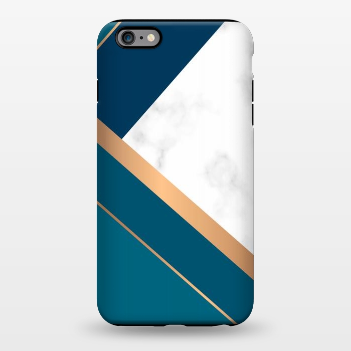 iPhone 6/6s plus StrongFit Marble gold triangles on the marble design by ArtsCase