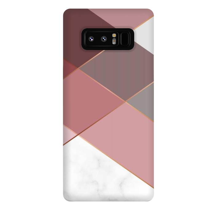 Galaxy Note 8 StrongFit Marble Pattern Polygonal Lines by ArtsCase