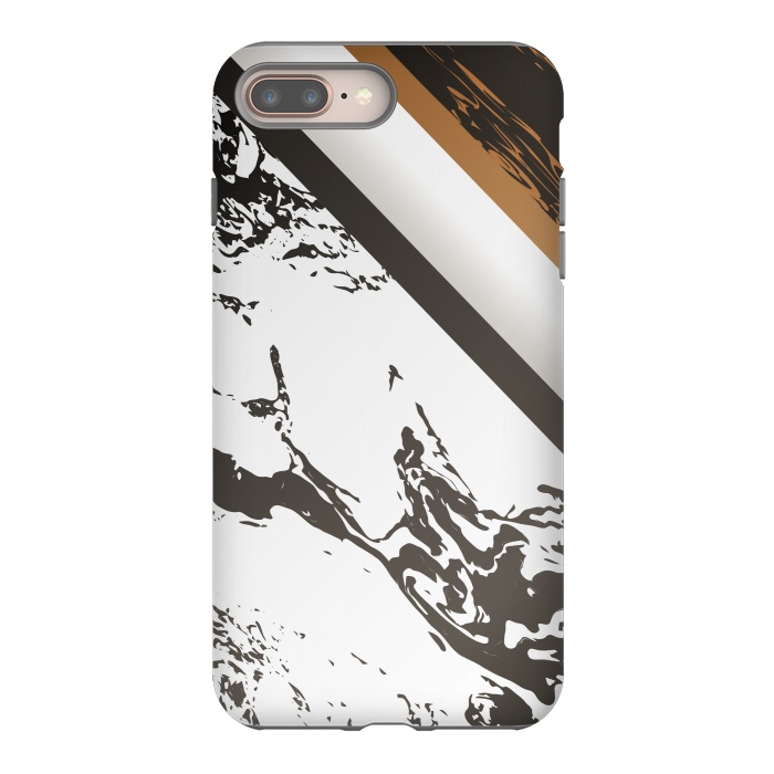 iPhone 7 plus StrongFit Marble with cubes and geometric figures by ArtsCase