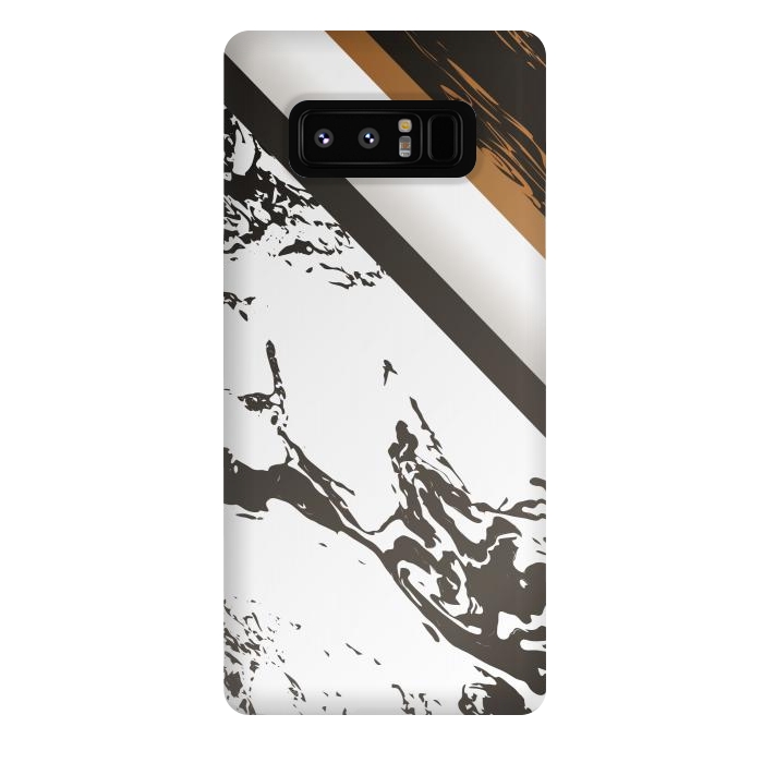 Galaxy Note 8 StrongFit Marble with cubes and geometric figures by ArtsCase