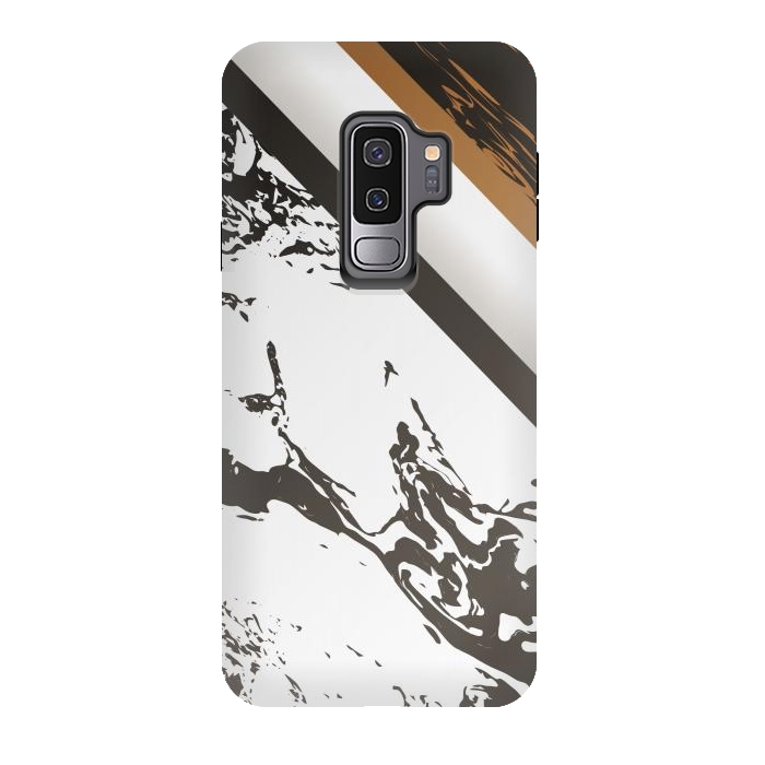 Galaxy S9 plus StrongFit Marble with cubes and geometric figures by ArtsCase