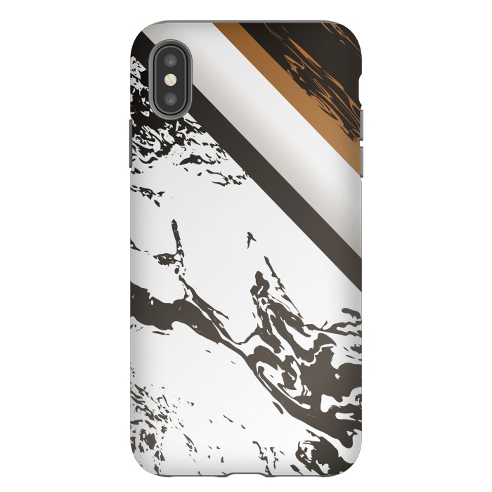 iPhone Xs Max StrongFit Marble with cubes and geometric figures by ArtsCase