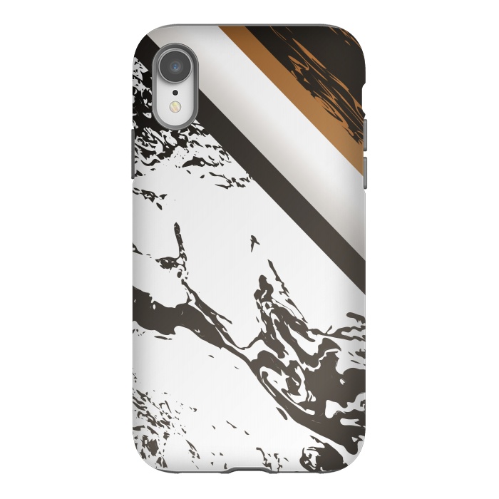iPhone Xr StrongFit Marble with cubes and geometric figures by ArtsCase