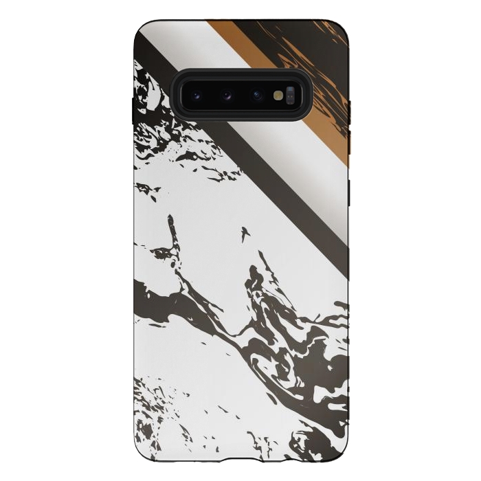 Galaxy S10 plus StrongFit Marble with cubes and geometric figures by ArtsCase