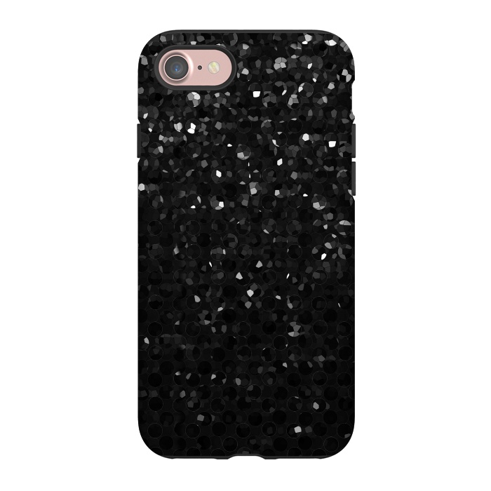 iPhone 7 StrongFit Black Crystal Bling Strass G283 by Medusa GraphicArt